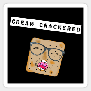 Cream Crackered London Cockney Saying Sticker